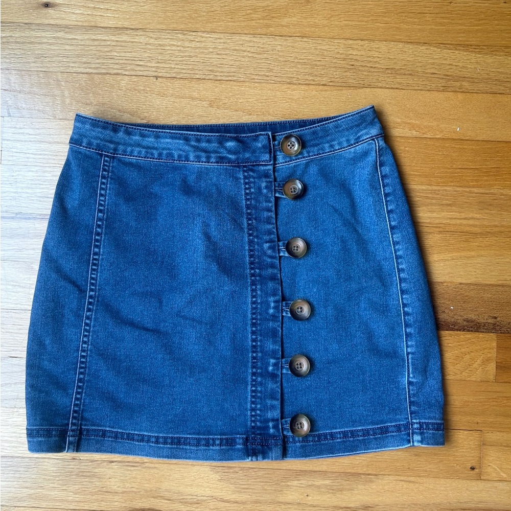 Free People Denim Skirt Size 2